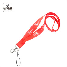 Special Pms Red 485c Lanyard V-Cut com corda de telefone